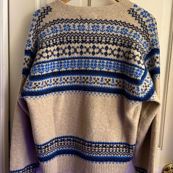 JW ANDERSON Uniqlo Blue and Cream Knit Sweater XS - Picture 5 of 5